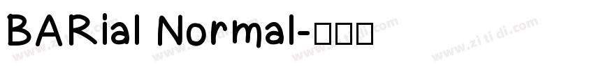 BARial Normal字体转换